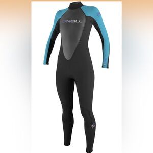 O'Neill Black and Aqua Women's Wetsuit 4